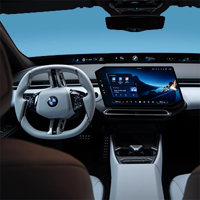 2027 BMW i3 Sedan interior dashboard and steering wheel